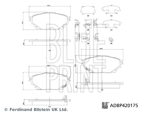 Brake Pad Set, disc brake